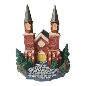 " Brick Abbey" Dickens Village Miniature Series Church Department 56 1987 VTG